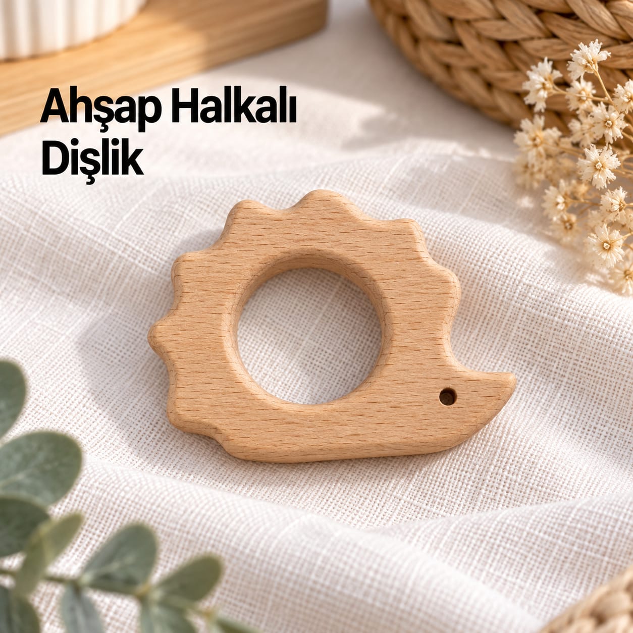 Ahşap Diş Kaşıyıcı , dişlik 5,5 cm