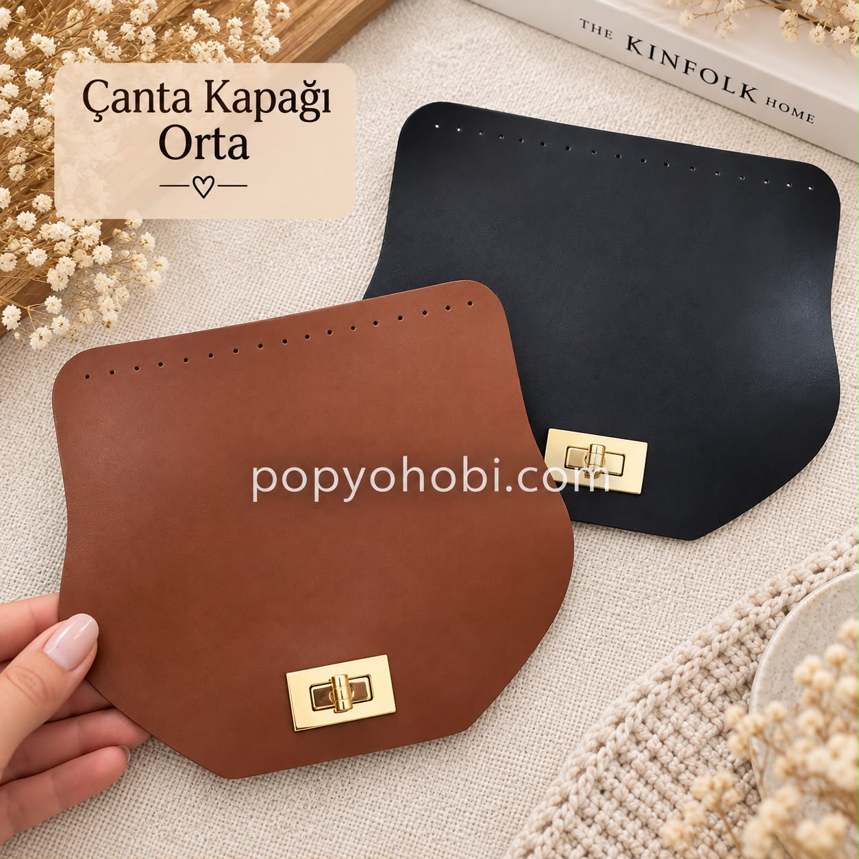 Çanta Kapağı Orta Boy 19x19 cm