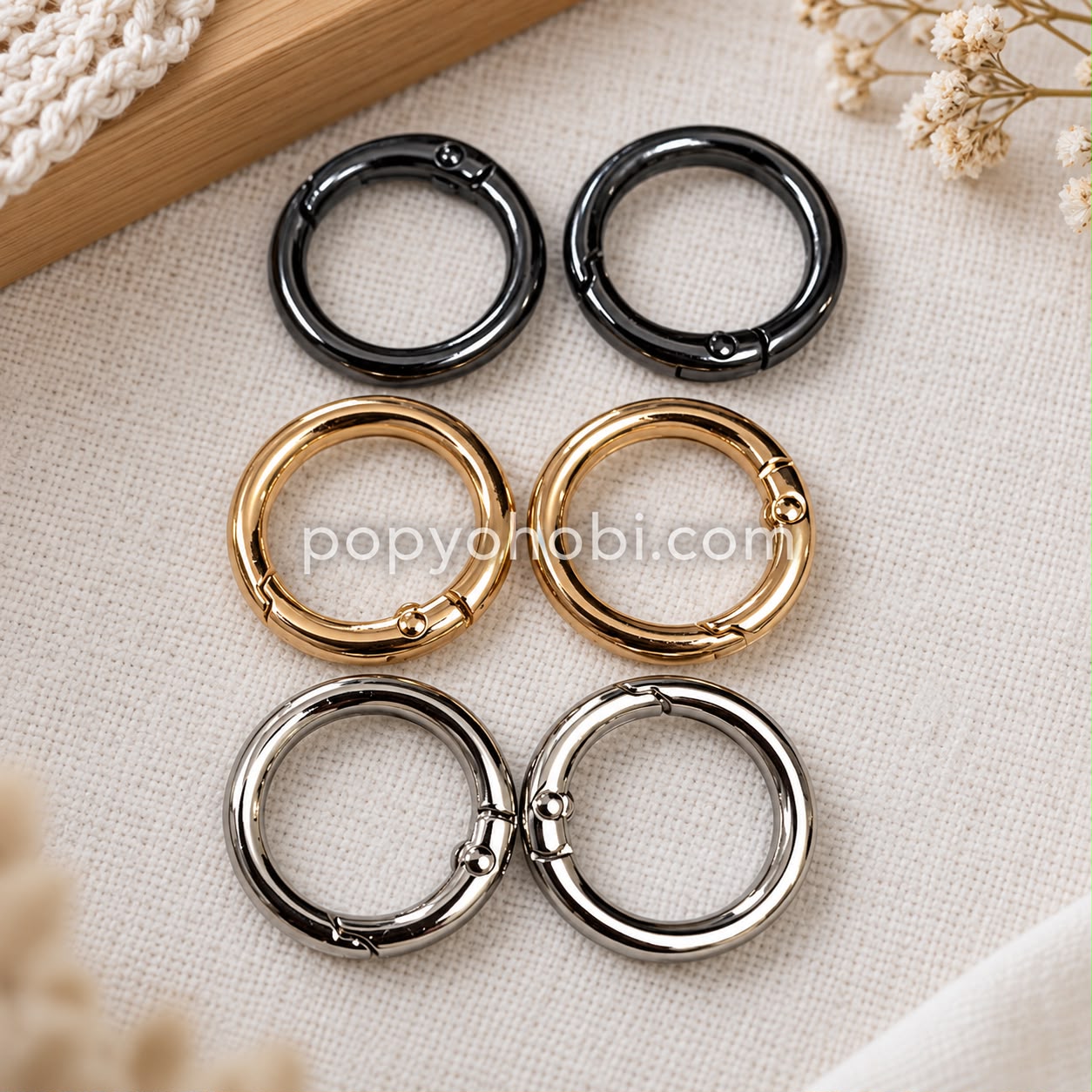 Yaylı Halka 2 cm (2 adet)