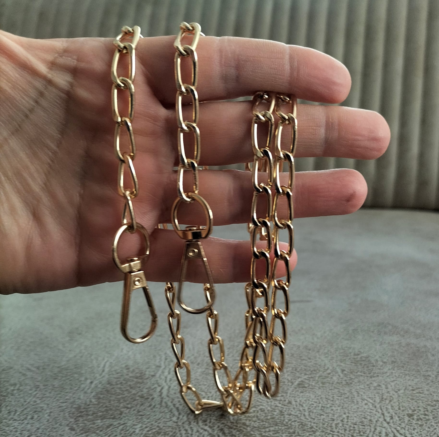 Çanta Zinciri 100 cm Kancalı Kalınlık 7 mm