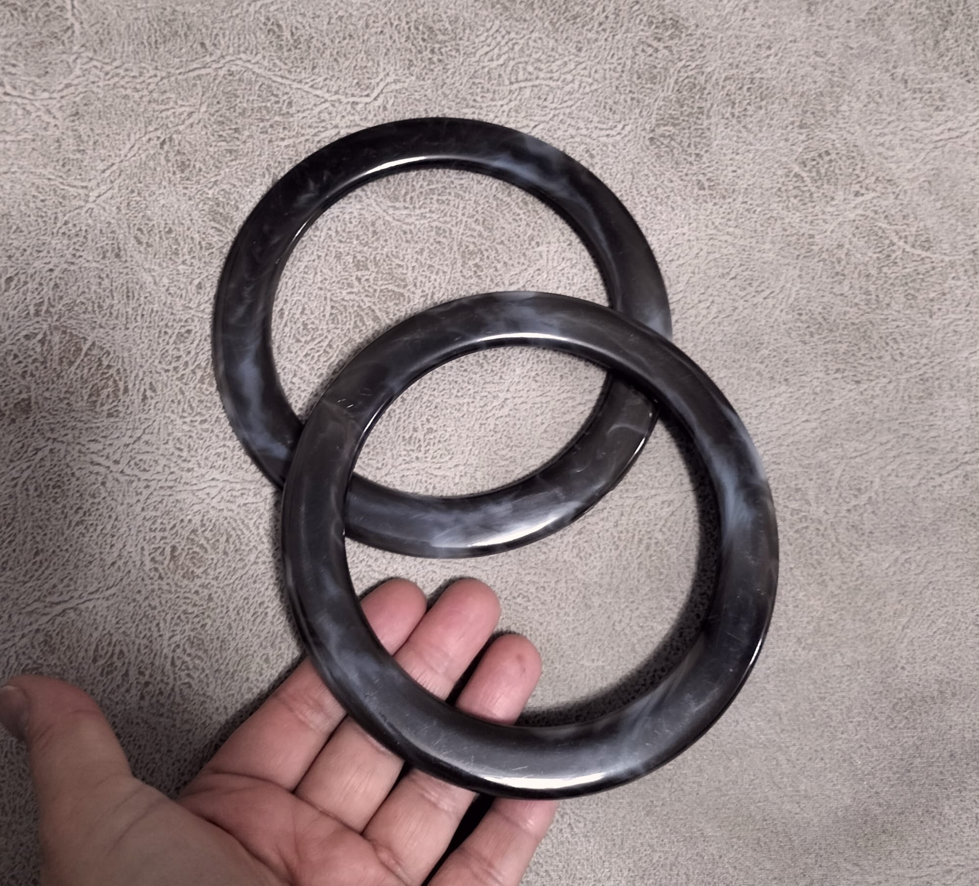 Çanta Sapı Akrilik Yassı 15 cm 1 çift