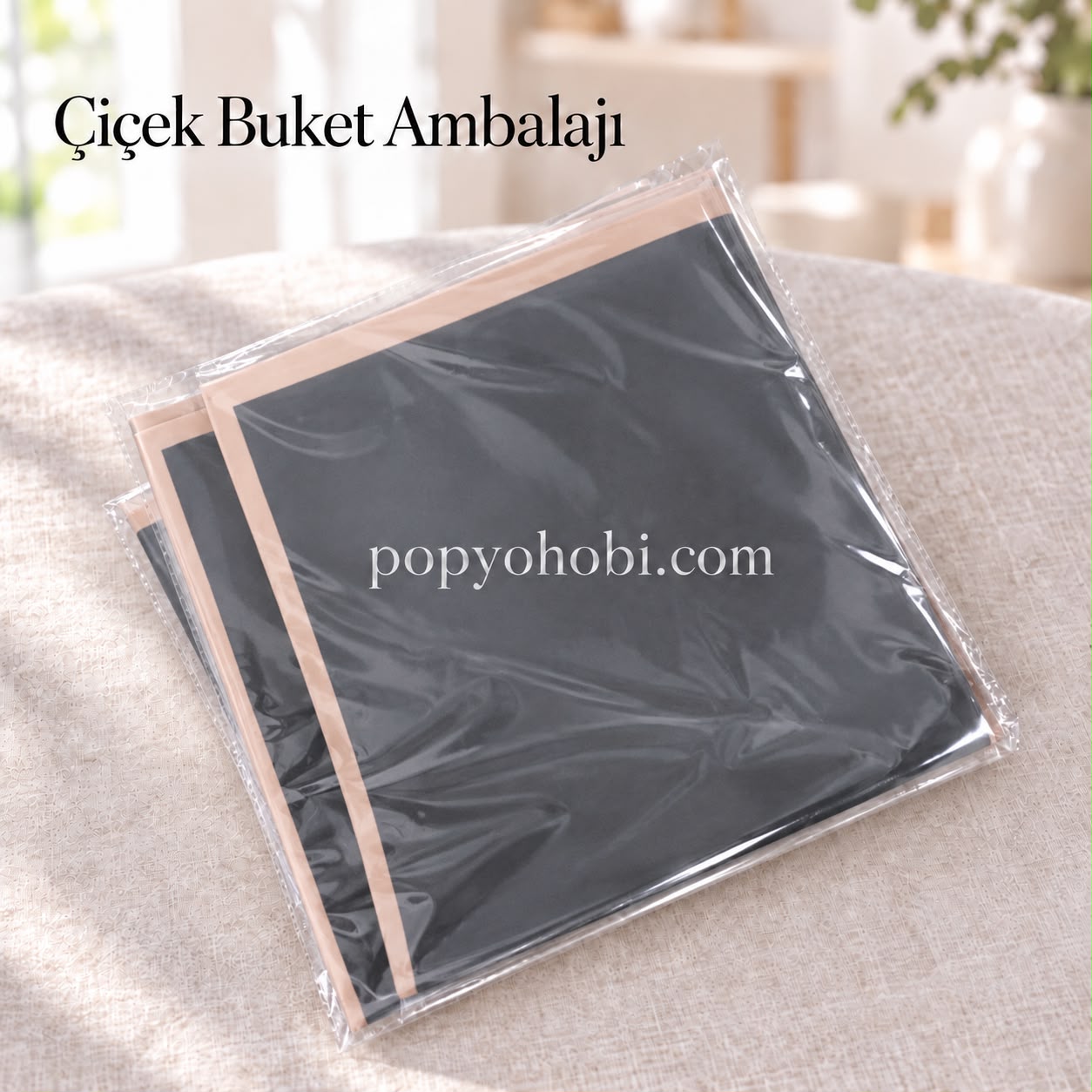 A Çiçek Buket Ambalajı 56x56 cm (10 adet fiyatıdır)