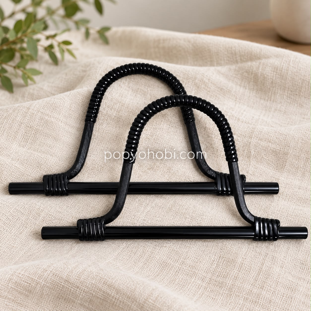 Çanta Sapı Bambu Görünümlü 27 cm 1çift